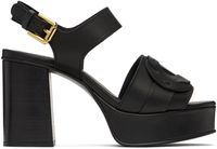 See by Chloé Black Loys Platform Heeled Sandals