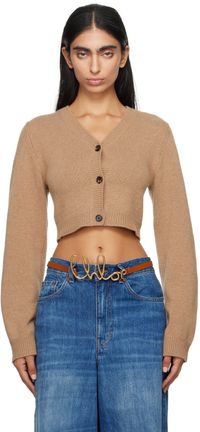 Chloé Cardigan écourté brun clair