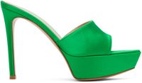 Gianvito Rossi Green Platform Heeled Sandals