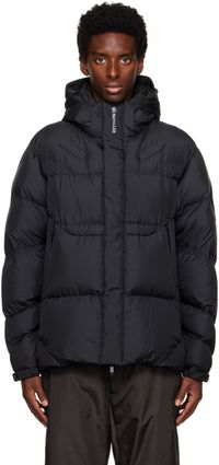 Moncler Blouson Jarama noir rembourré en duvet