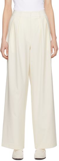 The Frankie Shop Pantalon Ripley blanc cassé