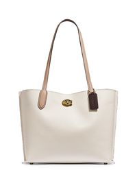 Women's Willow Colorblock Leather Tote - Chalk