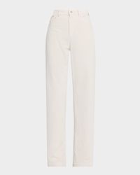Straight-Leg Corduroy Pants