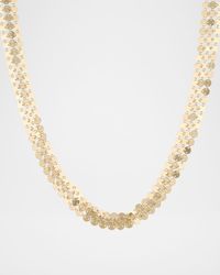 14K Gold Laser Chainmail 3-Row Necklace