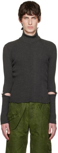 Solitude Studios Gray Detached Turtleneck