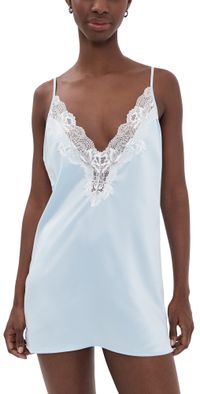 Bluebella Ida Luxury Short Chemise Navy Peony/Black S