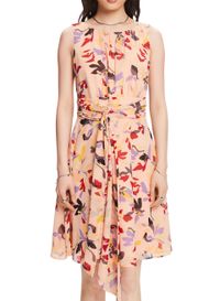 Esprit - Robe courte ajustée imprimée - Taille 40 - Orange