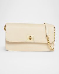 Gioia Lizard-Embossed Leather Shoulder Bag