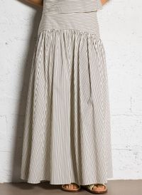 Staud - Jupe midi à rayures - Taille 8 - Multicolore