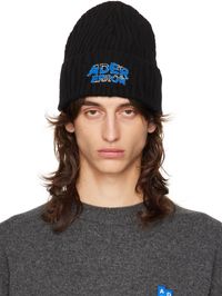 ADER error Black Edca Logo Beanie