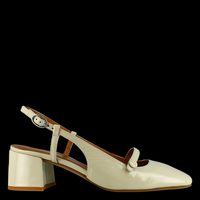 Jonak - Babies slingback à talons en cuir verni - Taille 42 - Blanc
