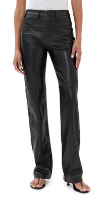 Nili Lotan Joan Leather Pants Black 6