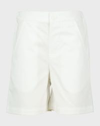 Boy's Solid Cotton Shorts, Size 2-10