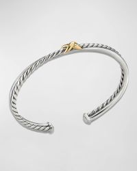 Petite X Center Station Bracelet with 18K Yellow Gold