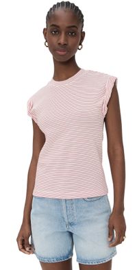 Pistola Olivia Tee White Ruby Stripe M