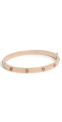 Tory Burch Thin Icon Hinge Bracelet Rose Gold One Size