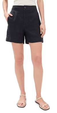 Vince Mid Rise Hemp Shorts Off White 10