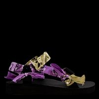 Arizona Love - Sandales plates en coton imprimé - Taille 42 - Violet
