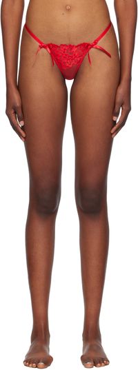 Agent Provocateur Red Cendrillon Thong
