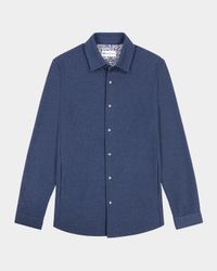 Men's Kellan Knit Snap-Front Shirt Jacket