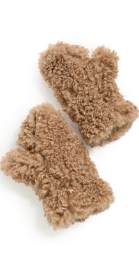 Apparis Coco Bouclette Gloves Camel One Size