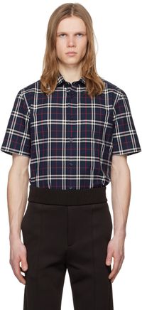 Burberry Blue Check Shirt