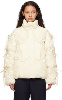Sandy Liang Off-White Etoile Puffer Jacket