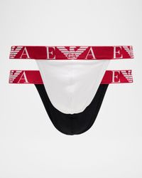 Men's Bold Monogram Two-Pack Cotton Jock Straps