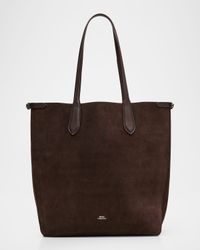 Bellport Suede North-South Tote Bag