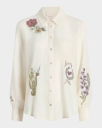 Blanche Long-Sleeve Western Amour Top