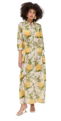 FARM Rio Delicate Pineapple Chemise Coverup Delicate Pineapple Off-White M