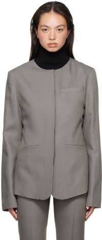 Loulou de Saison Gray Lavena Blazer