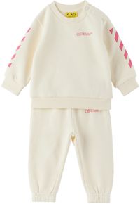 Off-White Baby Off-White Bookish Diag Sweatsuit