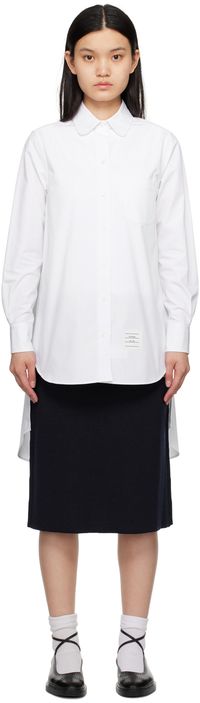 Thom Browne White Twisted Shirt