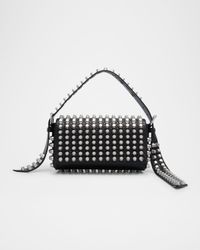Ricco Medium Stud Leather Shoulder Bag