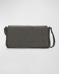 Allover Monili Convertible Clutch Bag