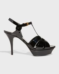 Tribute Patent T-Strap Platform Sandals