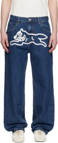 ICECREAM Blue Running Dog Double Scoop Jeans