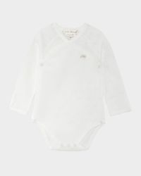 Kid's Pointelle Angel Wings Bodysuit, Size Newborn-18M