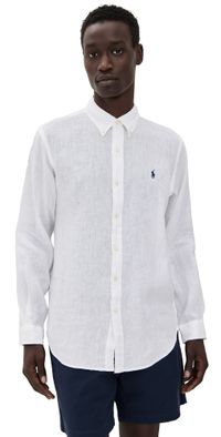Polo Ralph Lauren Long Sleeve Linen Shirt Ceramic White XXL