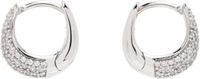 Tom Wood Silver Ice Huggies Pave Earrings
