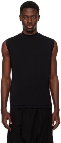 The Viridi-anne Black Mock Neck T-Shirt
