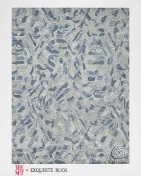 Botanica Hand-Tufted Blue Rug, 8' x 10'