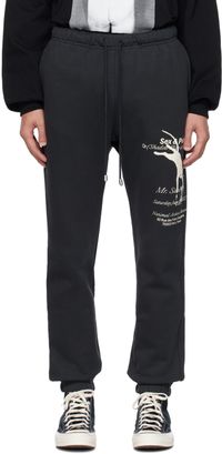 Mr. Saturday Black Elasticized Sweatpants