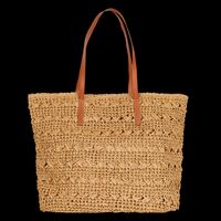 Au Printemps Paris - Sac shopping en paille - Taille Unique - Marron