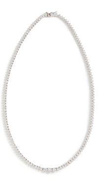 SHASHI Tennis Necklace Silver One Size