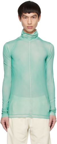 MM6 Maison Margiela Blue Faded Turtleneck