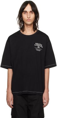 Dolce&Gabbana Black Printed T-Shirt