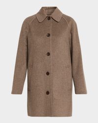 Colby Cashmere Single-Breasted Trench Coat