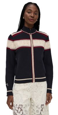 Sea Hester Solid Zip Cardigan Multi XS